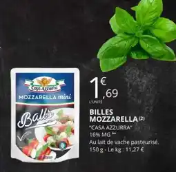 E.Leclerc BILLES MOZZARELLA offre