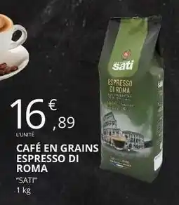 E.Leclerc CAFÉ EN GRAINS ESPRESSO DI ROMA offre