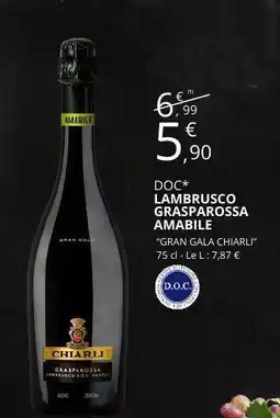 E.Leclerc DOC LAMBRUSCO GRASPAROSSA AMABILE offre