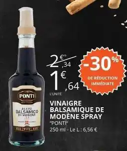 E.Leclerc VINAIGRE BALSAMIQUE DE MODÈNE SPRAY PONTI offre