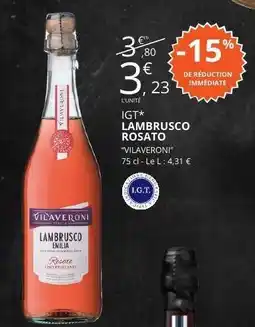 E.Leclerc IGT Lambrusco Rosato Vilaveroni offre