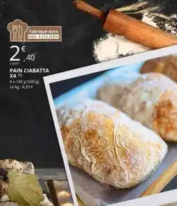 E.Leclerc PAIN CIABATTA X4 offre