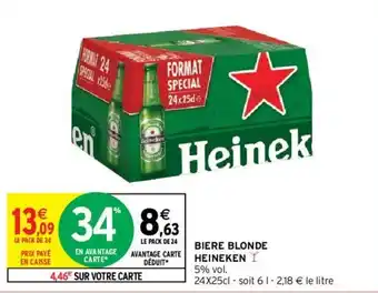 Intermarché Hyper Biere blonde heineken offre
