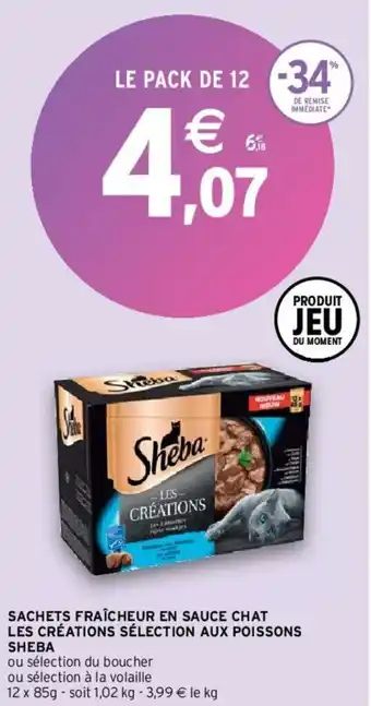 Intermarché Hyper Sachets fraîcheur en sauce chat offre