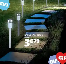 Gifi Bornes solaires offre