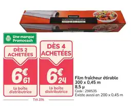 Promocash Film fraîcheur étirable offre