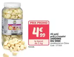 Promocash Ail pelé prêt à l'emploi jardins du midi offre