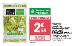 Promocash Mélange maraîcher engagement qualité restauration promocash offre