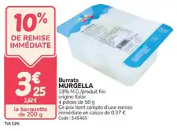Promocash Burrata murgella offre