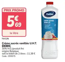 Promocash Crème sucrée vanillée u.h.t. debic offre