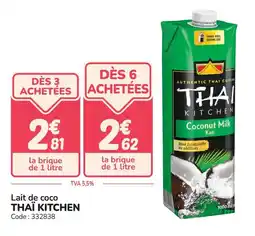 Promocash Lait de coco thai kitchen offre