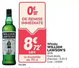 Promocash Whisky william lawson's offre