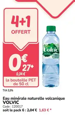 Promocash Eau minérale naturelle volcanique volvic offre
