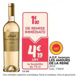 Promocash A.o.p. jurançon les amours de la reine offre