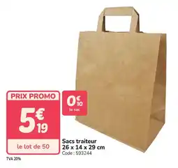 Promocash Sacs traiteur offre