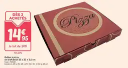 Promocash Boîtes à pizza en kraft brun offre