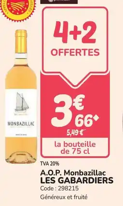 Promocash A.o.p. monbazillac les gabardiers offre