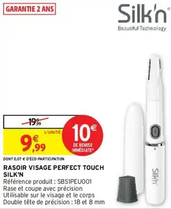 Rasoir visage perfect touch silk'n
