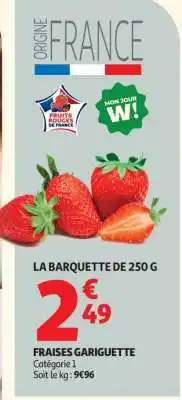 Auchan Fraises Gariguette offre