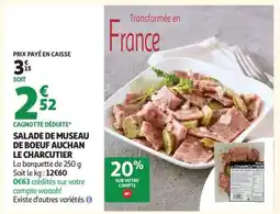 Auchan Salade De Museau De Bœuf Auchan Le Charcutier offre