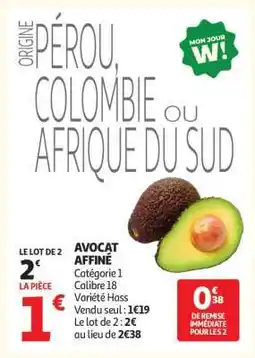 Auchan AVOCAT AFFINE offre