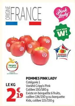 Auchan Pommes Pink Lady offre