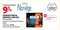 Auchan Saumon Fumé De Norvège Labeyrie offre