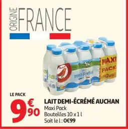 Auchan Lait Demi-Écrémé Auchan offre