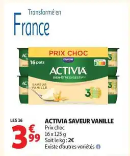 Auchan Activia Saveur Vanille offre