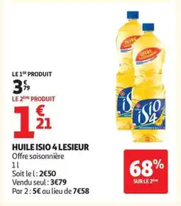 Auchan Huile Isio 4 Lesieur offre