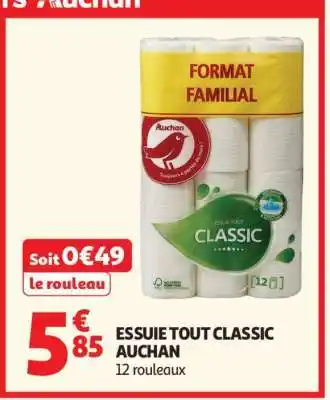 Auchan ESSUIE TOUT CLASSIC AUCHAN offre