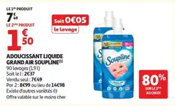 Auchan Adoucissant Liquide Grand Air Soupline offre