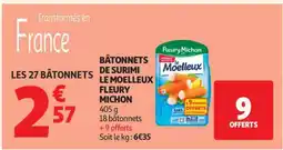 Auchan Bâtonnets De Surimi Le Moelleux Fleury Michon offre