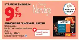 Auchan Saumon Fumé De Norvège Labeyrie offre