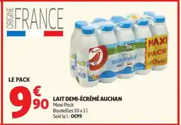 Auchan Lait Demi-Écrémé Auchan offre