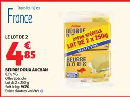Auchan BEURRE DOUX AUCHAN offre