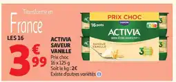 Auchan Activia Saveur Vanille offre