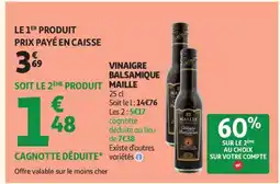 Auchan Vinaigre Balsamique Maille offre