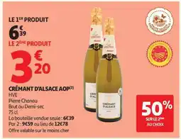 Auchan Crémant D'alsace Aop offre
