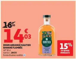 Auchan Rhum Arrange Isautier Banane Flambée offre