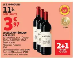 Auchan LUSSAC SAINT ÉMILION AOP 2024 offre