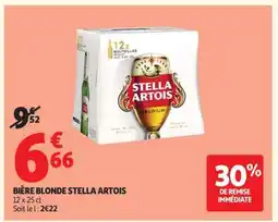 Auchan BIÈRE BLONDE STELLA ARTOIS offre