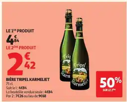Auchan Bière Tripel Karmeliet offre