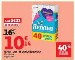 Auchan Papier Toilette Skincare Renova offre