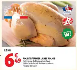 Auchan Poulet FERMIER Label Rouge offre
