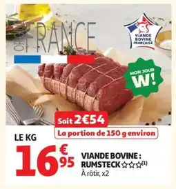 Auchan Viande Bovine : Rumsteck offre