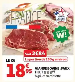 Auchan Viande Bovine : Faux-Filet offre