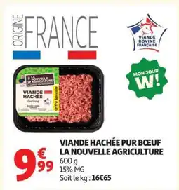Auchan Viande Hachée Pur Bœuf La Nouvelle Agriculture offre