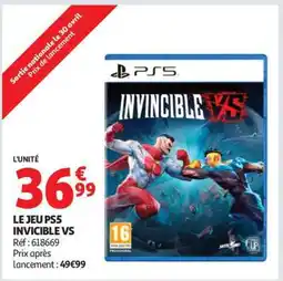 Auchan LE JEU PS5 INVICIBLE VS offre