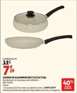 Auchan La poêle Ø 24 cm offre